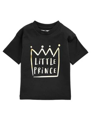 T-shirt z nadrukiem Next czarny