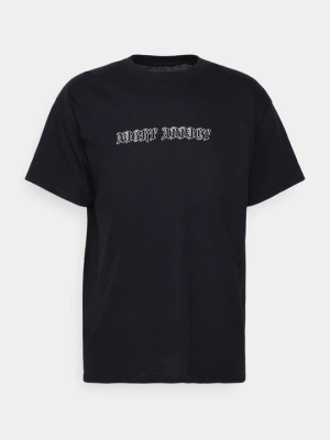 T-shirt z nadrukiem Night Addict czarny