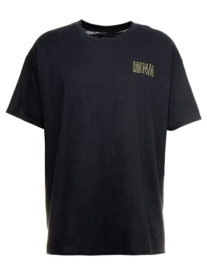 T-shirt z nadrukiem Night Addict czarny