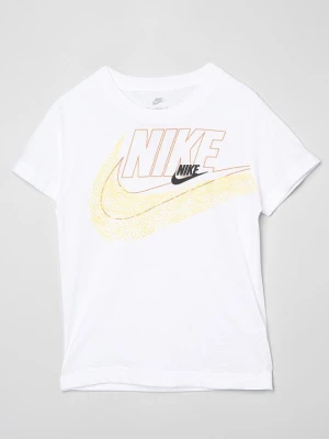 T-shirt z nadrukiem Nike biały