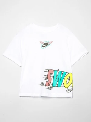 T-shirt z nadrukiem Nike biały