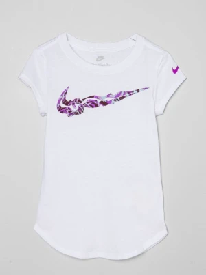 T-shirt z nadrukiem Nike biały