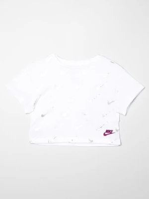 T-shirt z nadrukiem Nike biały