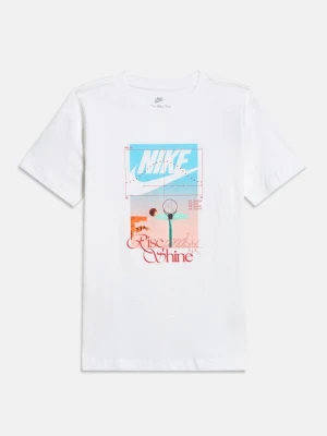 T-shirt z nadrukiem Nike biały