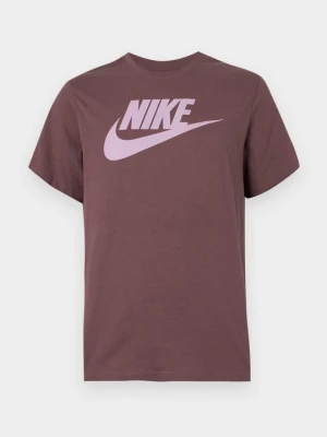 T-shirt z nadrukiem Nike ciemnobrązowy
