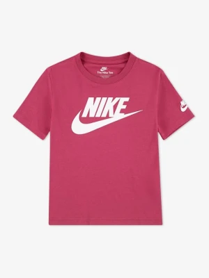 T-shirt z nadrukiem Nike ciemnoczerwony