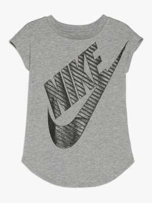 T-shirt z nadrukiem Nike ciemnoszary melanż