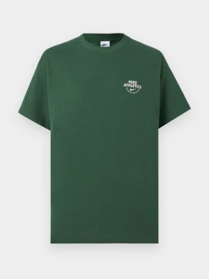 T-shirt z nadrukiem Nike ciemnozielony