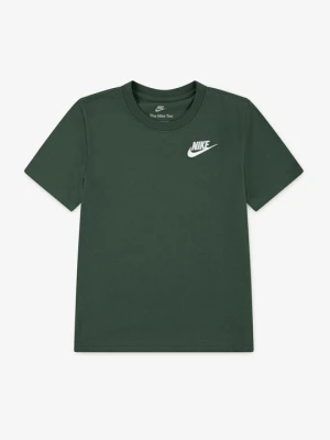 T-shirt z nadrukiem Nike ciemnozielony