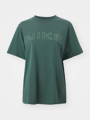 T-shirt z nadrukiem Nike ciemnozielony
