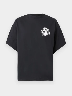 T-shirt z nadrukiem Nike czarny
