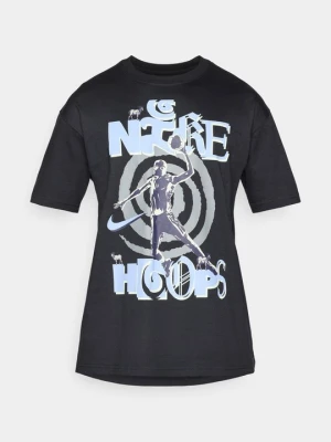 T-shirt z nadrukiem Nike czarny
