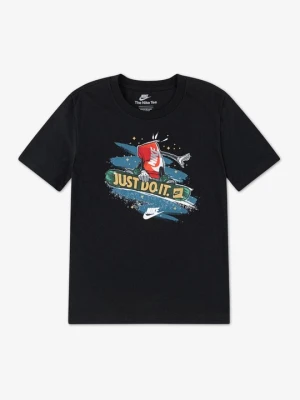 T-shirt z nadrukiem Nike czarny