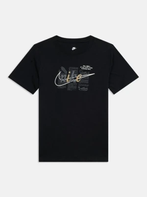 T-shirt z nadrukiem Nike czarny