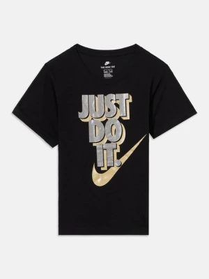 T-shirt z nadrukiem Nike czarny