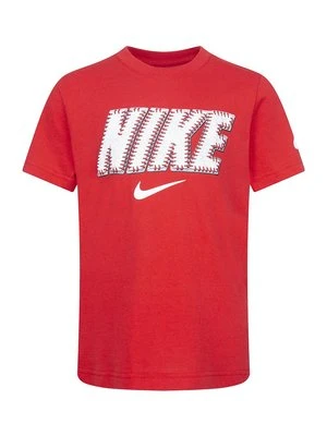 T-shirt z nadrukiem Nike czerwony