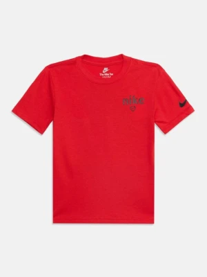 T-shirt z nadrukiem Nike czerwony