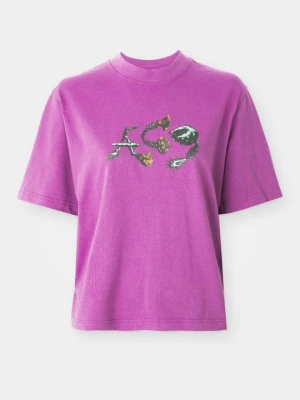 T-shirt z nadrukiem Nike fioletowy