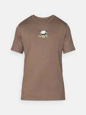 T-shirt z nadrukiem Nike czarny