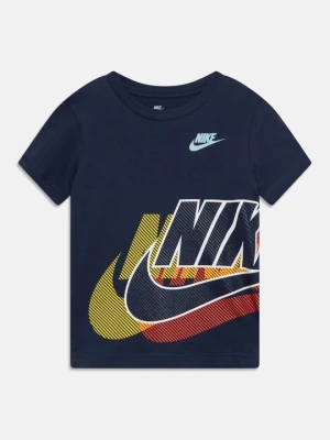 T-shirt z nadrukiem Nike granatowy