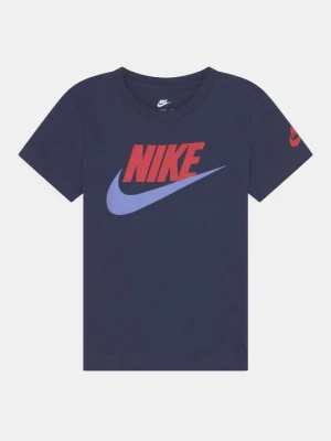 T-shirt z nadrukiem Nike granatowy