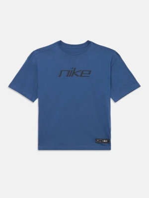 T-shirt z nadrukiem Nike granatowy