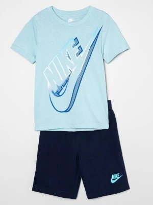 T-shirt z nadrukiem Nike granatowy