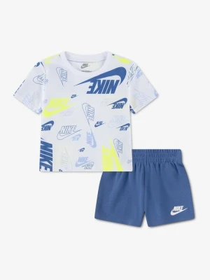 T-shirt z nadrukiem Nike jasnoniebieski