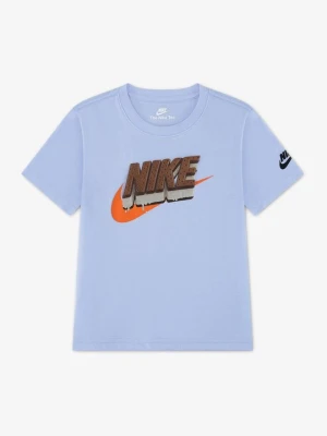 T-shirt z nadrukiem Nike jasnoniebieski