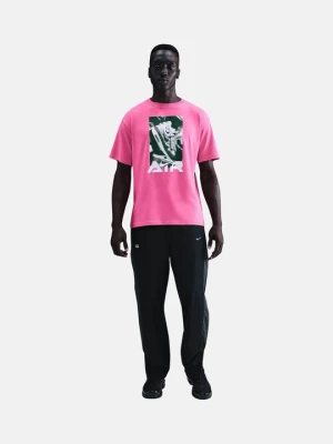 T-shirt z nadrukiem Nike jasnoróżowy