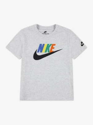 T-shirt z nadrukiem Nike jasnoszary
