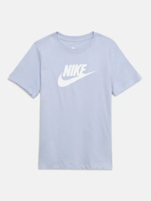 T-shirt z nadrukiem Nike liliowy