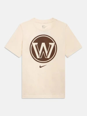 T-shirt z nadrukiem Nike mleczny