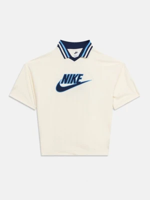 T-shirt z nadrukiem Nike mleczny