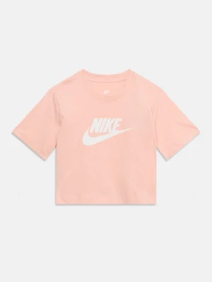 T-shirt z nadrukiem Nike morelowy