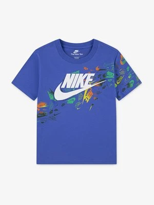 T-shirt z nadrukiem Nike niebieski