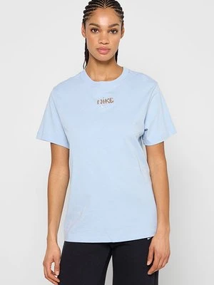T-shirt z nadrukiem Nike niebieski