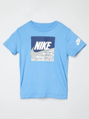 T-shirt z nadrukiem Nike niebieski