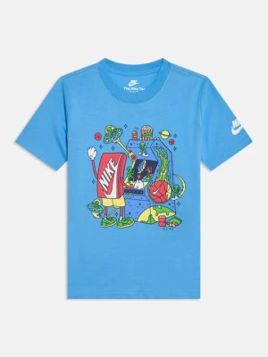 T-shirt z nadrukiem Nike niebieski
