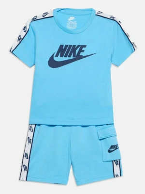 T-shirt z nadrukiem Nike niebieski