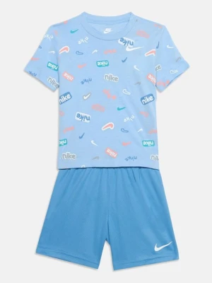 T-shirt z nadrukiem Nike niebieski