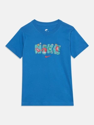 T-shirt z nadrukiem Nike niebieski