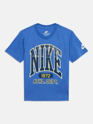 T-shirt z nadrukiem Nike niebieski