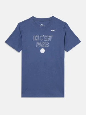 T-shirt z nadrukiem Nike niebieski