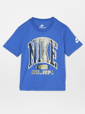 T-shirt z nadrukiem Nike niebieski