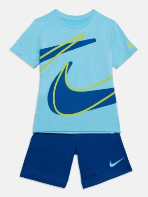 T-shirt z nadrukiem Nike niebieski denim