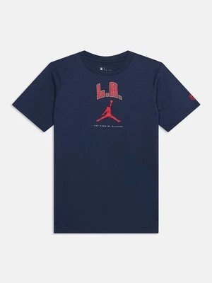 T-shirt z nadrukiem Nike granatowy