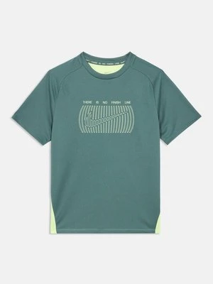 T-shirt z nadrukiem Nike petrol