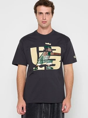 T-shirt z nadrukiem Nike czarny