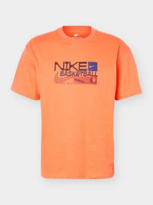 T-shirt z nadrukiem Nike pomarańczowy